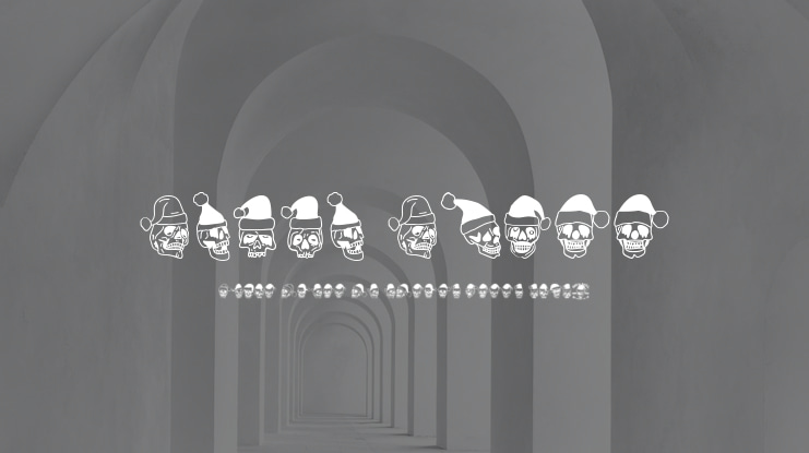 Santa Skull Font