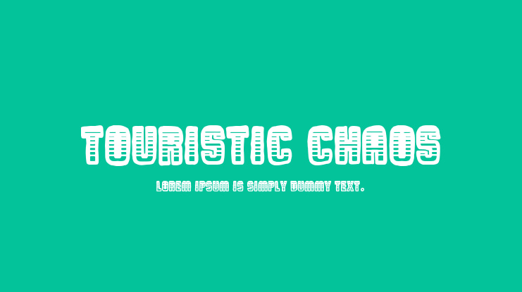 Touristic Chaos Font