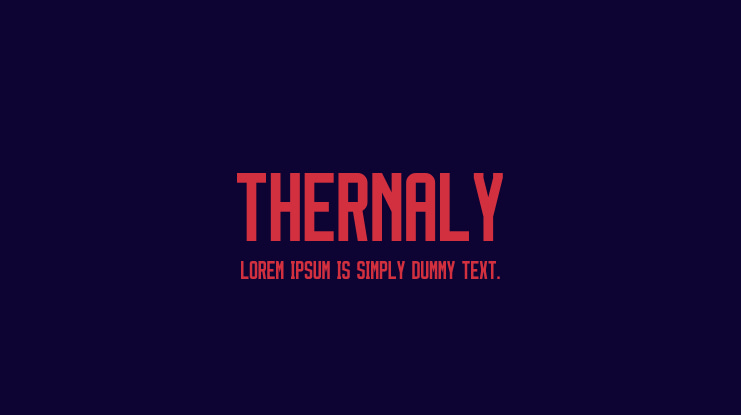 Thernaly Font Family