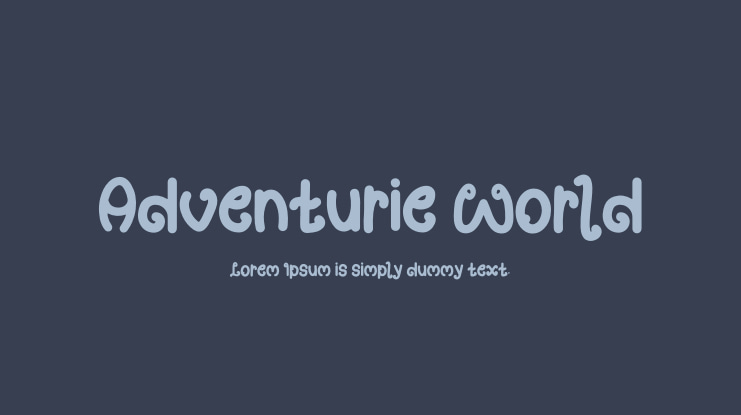 Adventurie World Font