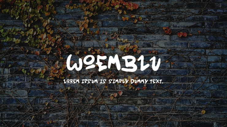 Woemblu Font