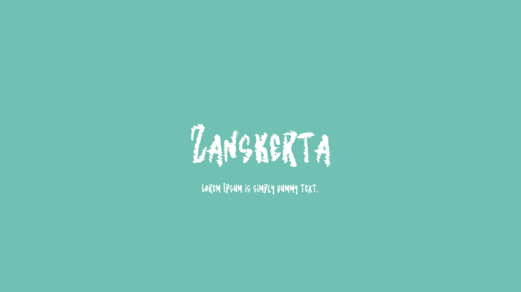 Zanskerta Font