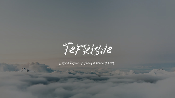 Tefrisne Font