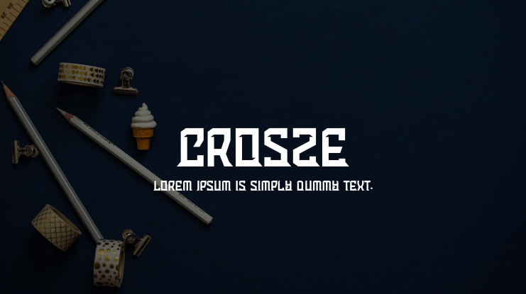 Crosze Font