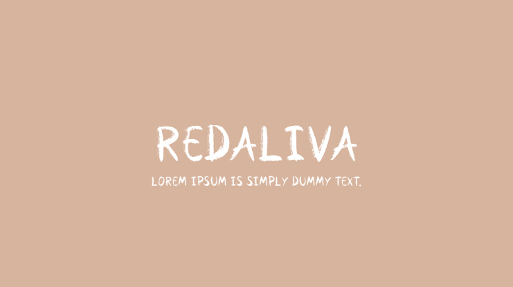 Redaliva Font