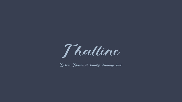 Thalline Font
