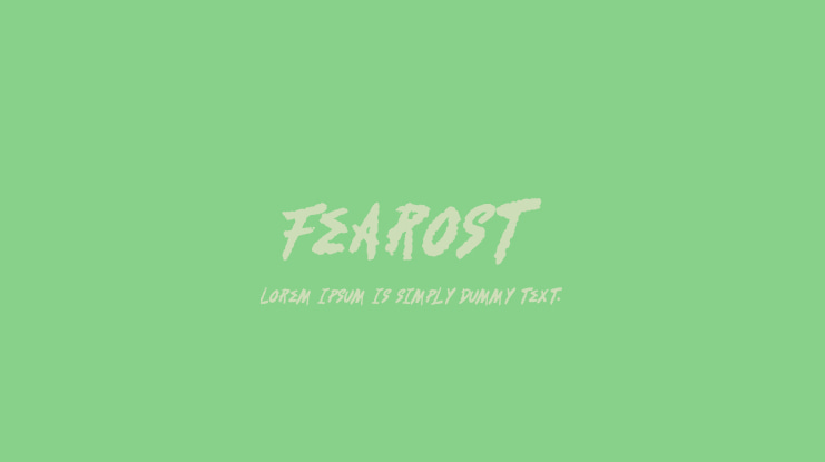 Fearost Font