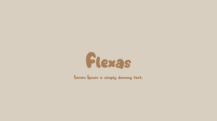 Flexas Font