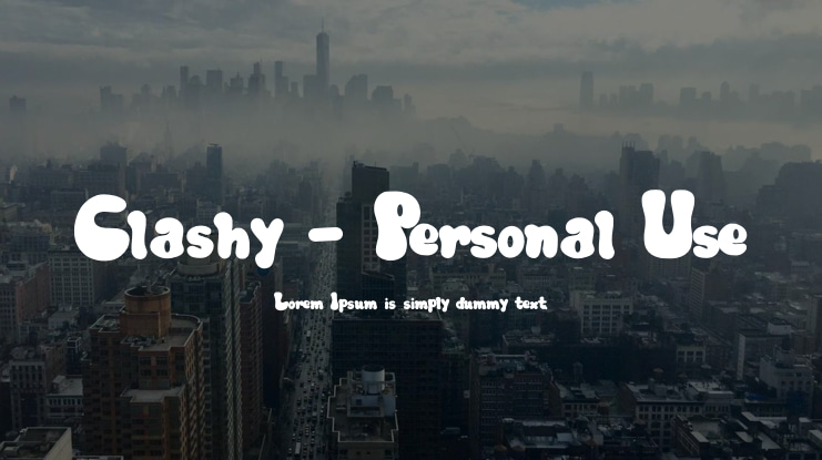Clashy - Personal Use Font