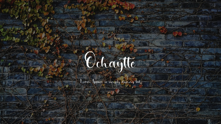 Ochaytte Font