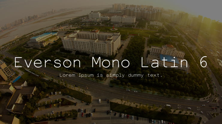 Everson Mono Latin 6 Font