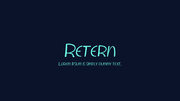 Retern Font