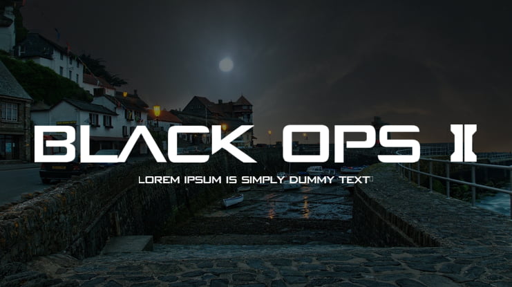 BLACK OPS 2 Font
