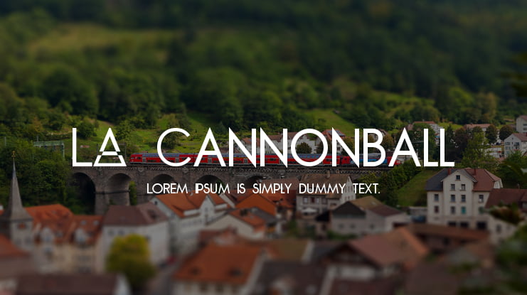 LA Cannonball Font