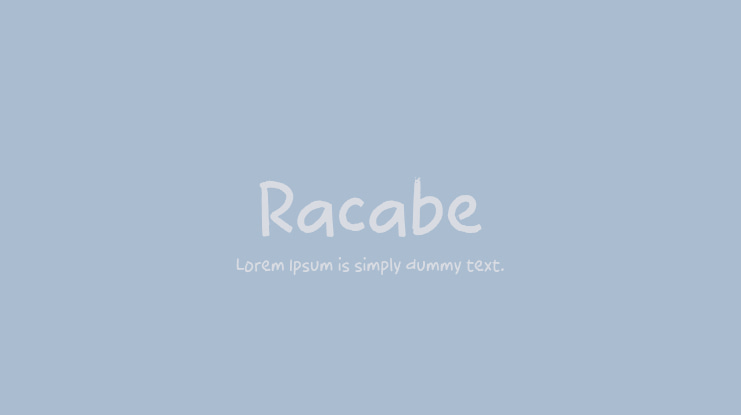 Racabe Font