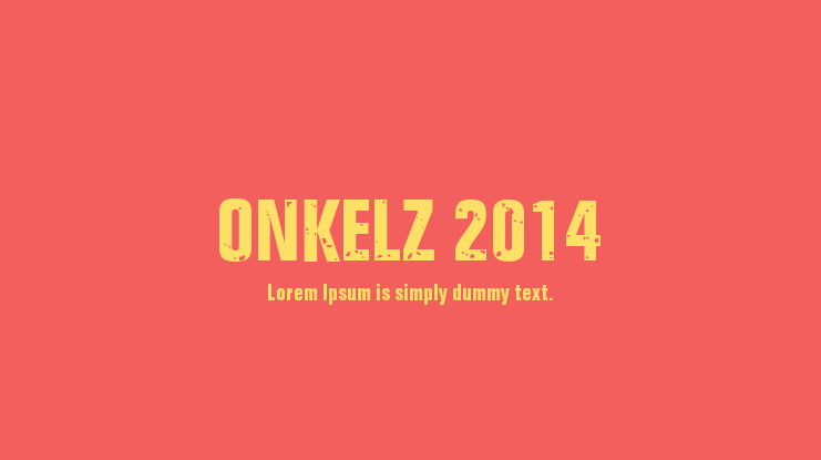 ONKELZ 2014 Font