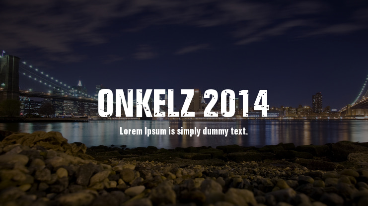 ONKELZ 2014 Font