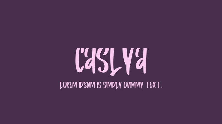 Caslya Font