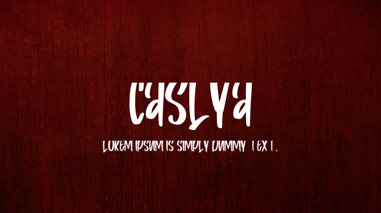 Caslya Font