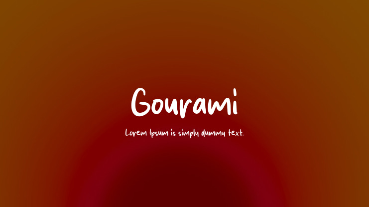 Gourami Font