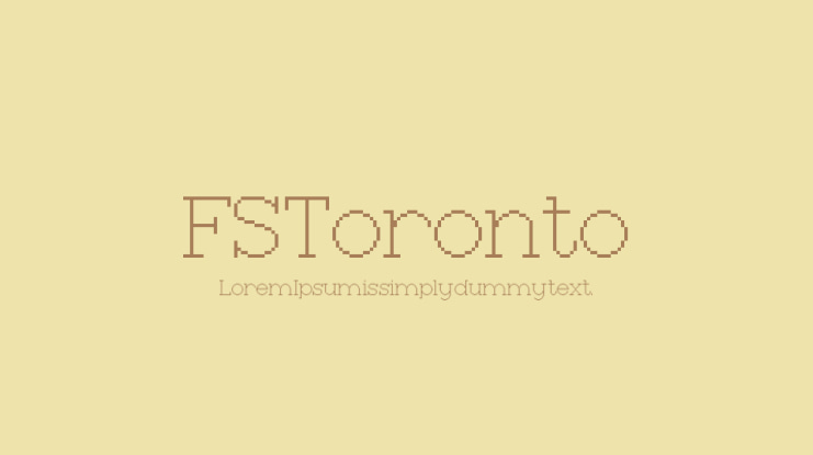 FS Toronto Font