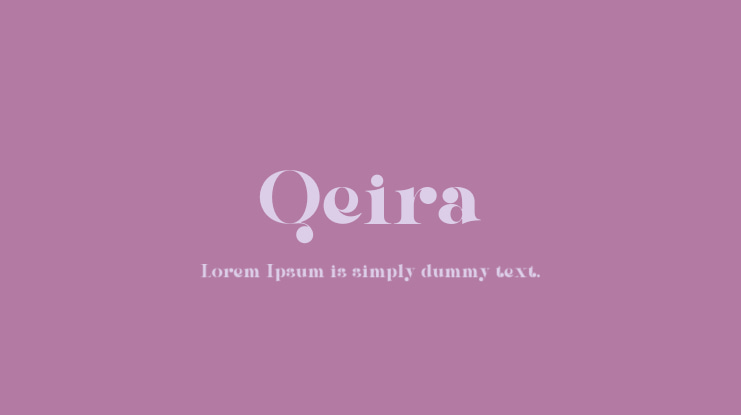 Qeira Font
