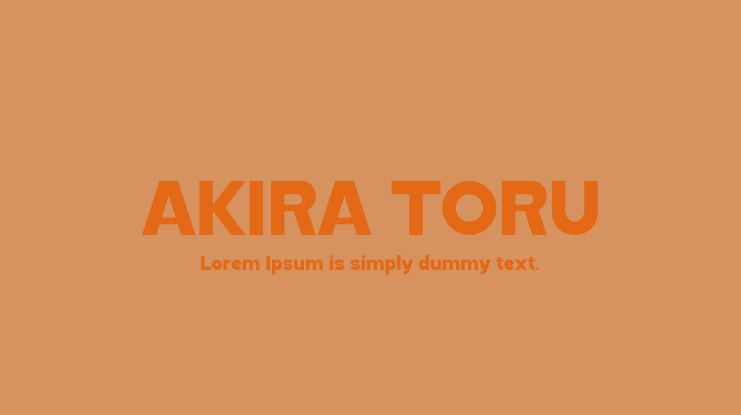 AKIRA TORU Font