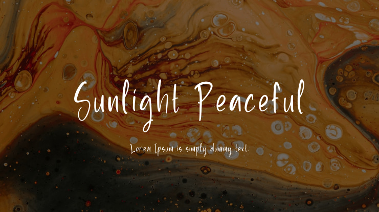 Sunlight Peaceful Font