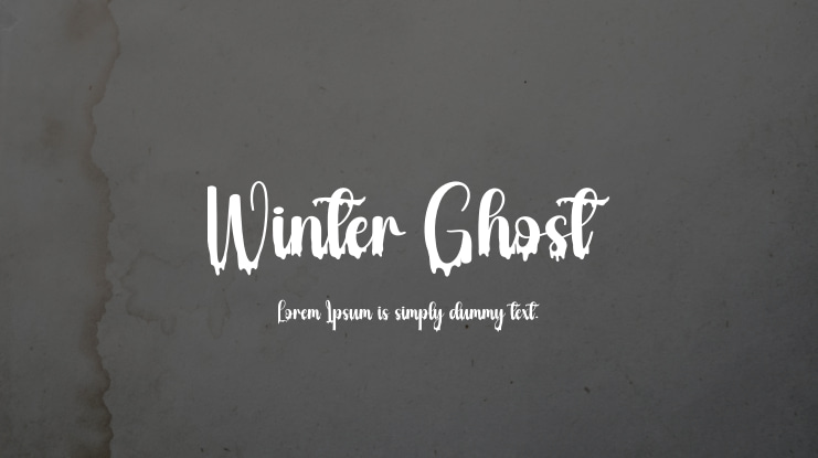 Winter Ghost Font