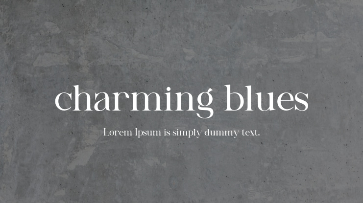 charming blues Font
