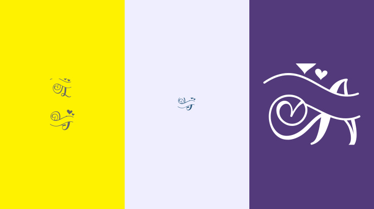 Beautiful Lovely Monogram Style Font Family