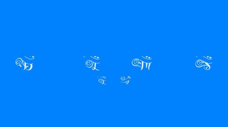 Beautiful Lovely Monogram Style Font Family