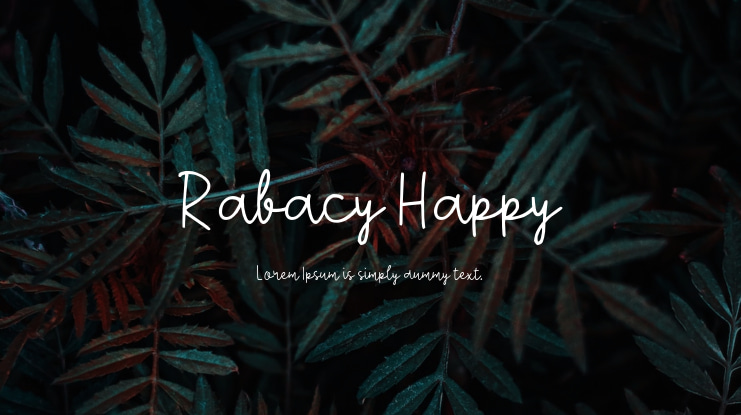 Rabacy Happy Font