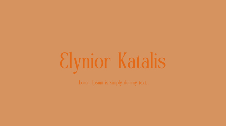 Elynior Katalis Font