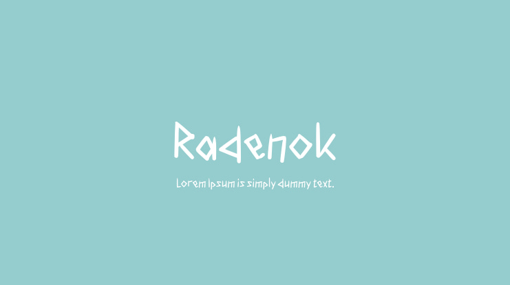 Radenok Font