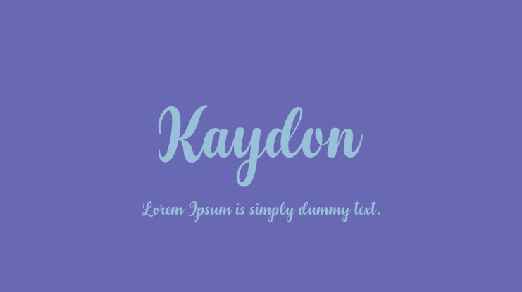 Kaydon Font