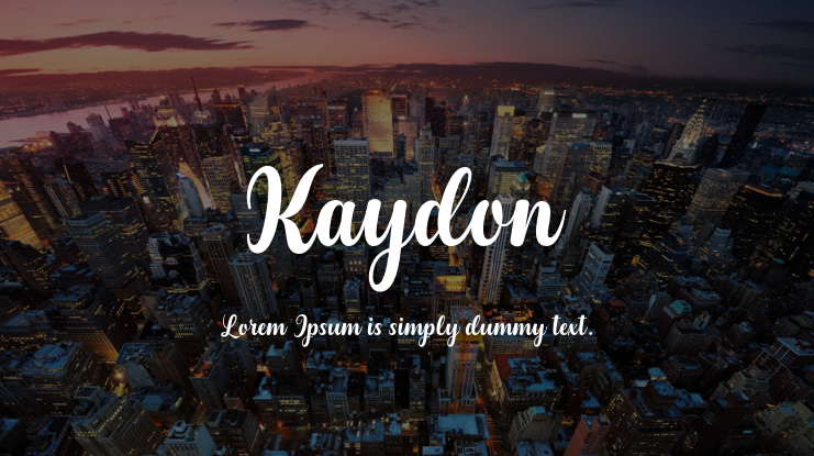 Kaydon Font