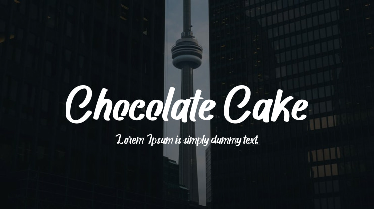 Chocolate Cake Font