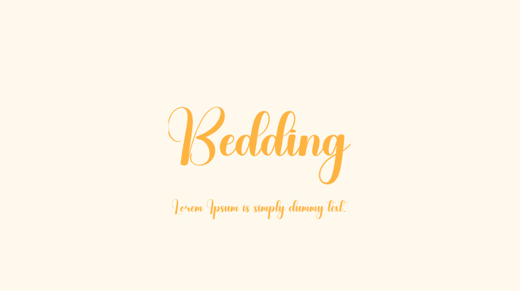 Bedding Font
