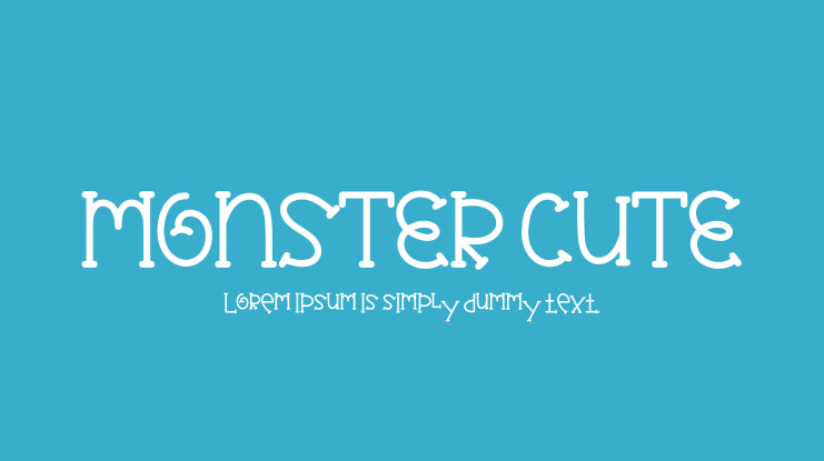 MONSTER CUTE Font