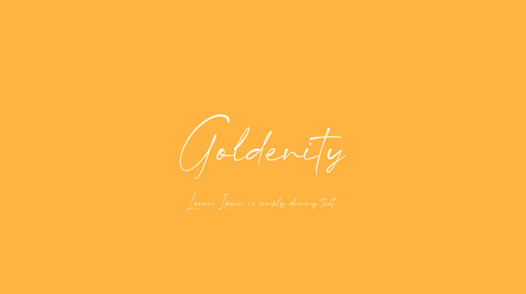Goldenity Font