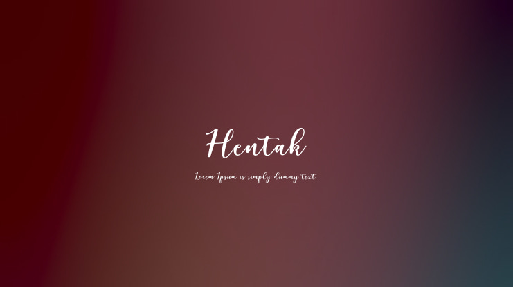 Hentak Font