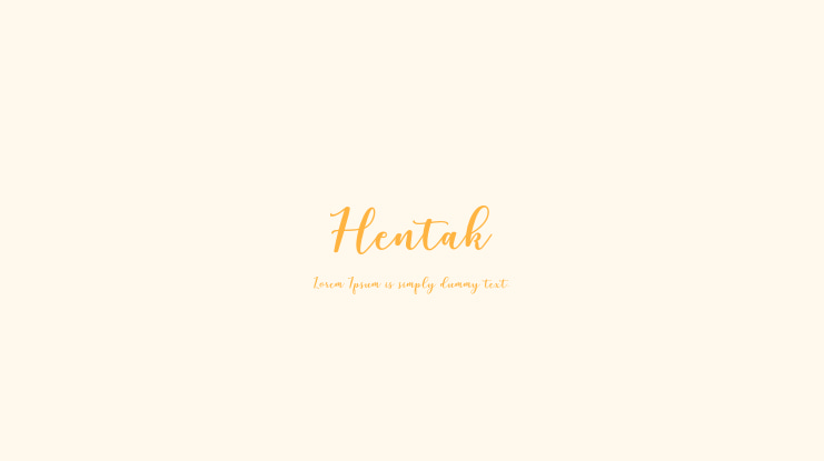 Hentak Font