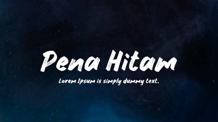 Pena Hitam Font