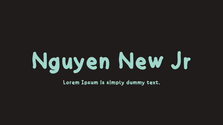 Nguyen New Jr Font