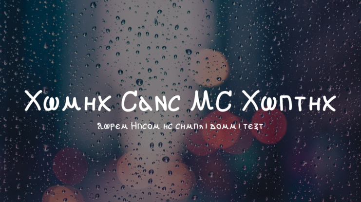 Comic Sans MS Coptic Font
