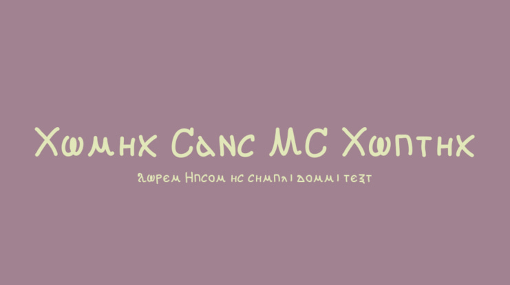 Comic Sans MS Coptic Font