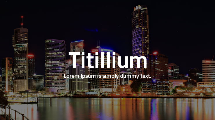 Titillium Font Family