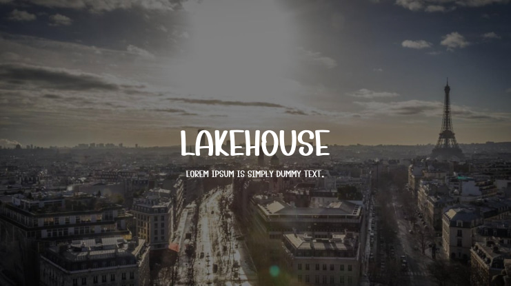 Lakehouse Font