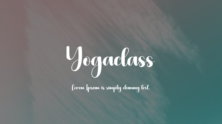 Yogaclass Font